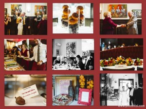 photo collage of wedding