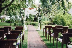 small intimate backyard wedding